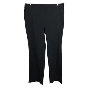 4666) Lark & Ro Women Black Barely Bootcut the Comfort Fit Pullon Pants Plus 22W